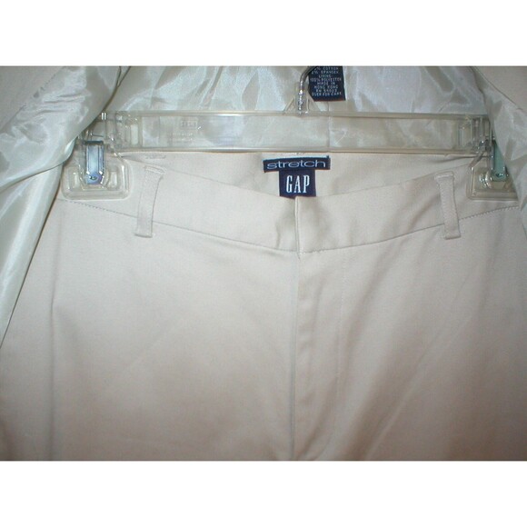 Gap Suit Separates Blazer Jacket Pants 6 Beige Khaki Tan Womens Work Vintage - Picture 6 of 6